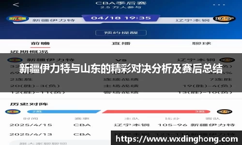 新疆伊力特与山东的精彩对决分析及赛后总结